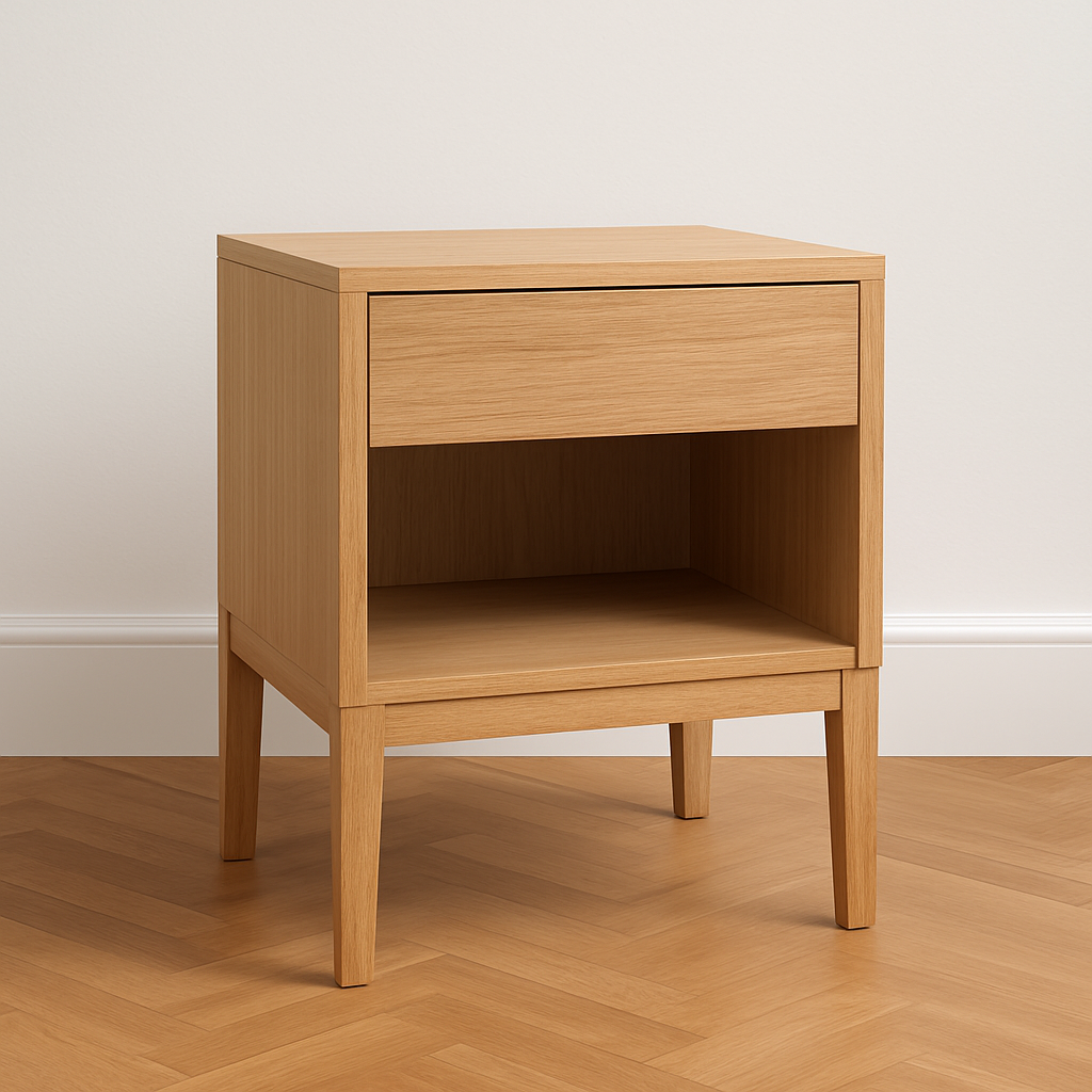 Elian – Minimalist Oak Nightstand